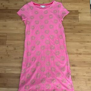 Boden Pink and Gold Cotton dress size 2R